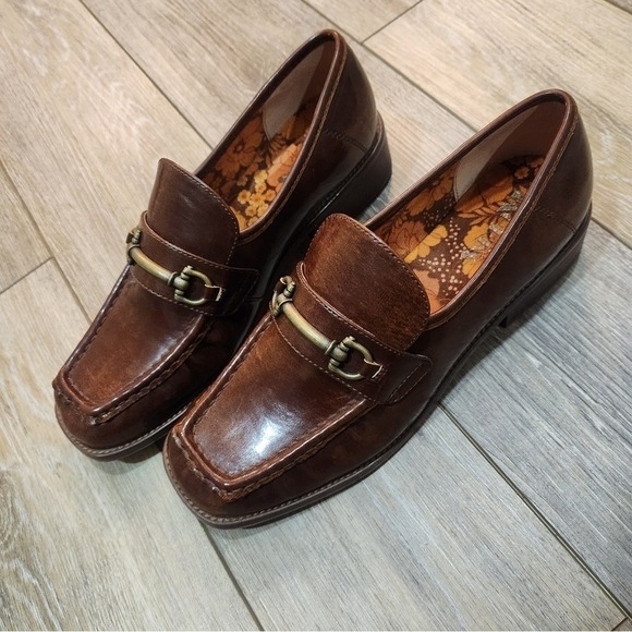 Kork-Ease Shoes - Korks Womans Florence Brown Leather Loafers Size 11
